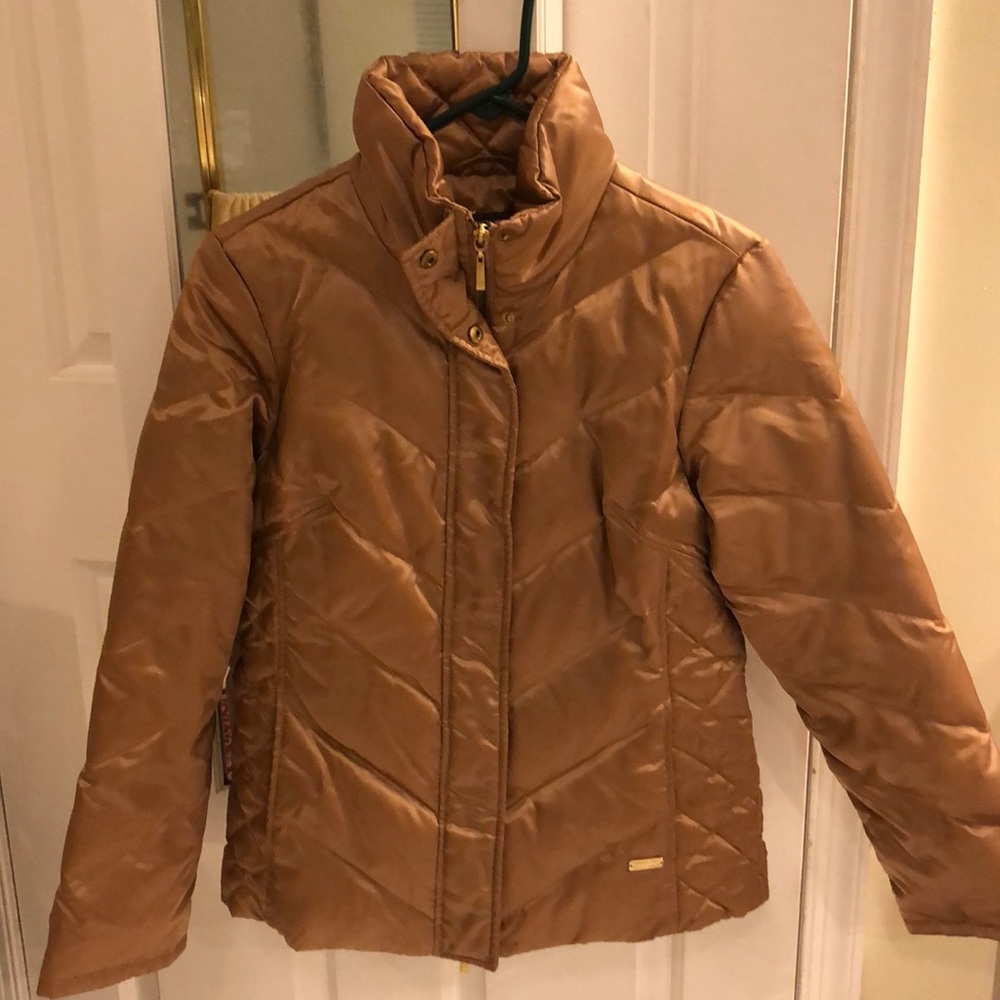 Gold Kenneth Cole Puffer Coat